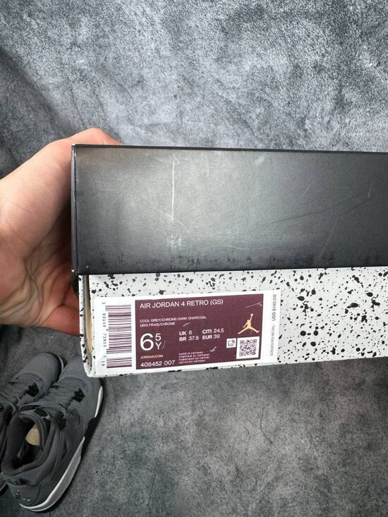 Size 6.5Y | Jordan 4 Cool Grey With Box | Pre-Owned main image 7
